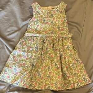 Mini Boden Floral Dress in Pink and Blue